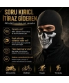 Unisex Kuru Kafa Baskılı Balaklava 1 Adet Tek Beden Viskoz Kask İçi Motosiklet Maskesi