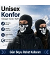 Unisex Kuru Kafa Baskılı Balaklava 1 Adet Tek Beden Viskoz Kask İçi Motosiklet Maskesi