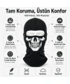Unisex Kuru Kafa Baskılı Balaklava 1 Adet Tek Beden Viskoz Kask İçi Motosiklet Maskesi