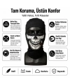 Unisex Kuru Kafa Puro Baskılı Balaklava 1 Adet Tek Beden Viskoz Kask İçi Outdoor Maske