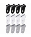 Unisex Çizgili Patik Çorap 12lı | %85 Pamuklu Geri Dönüşüm İplikli, İnce Dikişli Spor