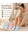 Kadın Bambu Dikişsiz Patik Çorap 6lı | Nefes Alan Nem Emici Yumuşak, Krem Mavi Pembe