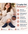 Kadın Simli 3lü Bilek Patik Çorap | Dikişsiz Havlu Yapı, Yumuşak Konforlu Günlük Çorap