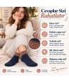 Kadın Simli 6lı Bilek Patik Çorap | Dikişsiz Havlu Yapı, Yumuşak Konforlu Günlük Çorap