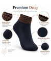 Kadın Simli 6lı Bilek Patik Çorap | Dikişsiz Havlu Yapı, Yumuşak Konforlu Günlük Çorap