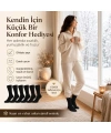 Kadın Siyah Kışlık Termal Uzun Çorap 12li | Dikişsiz Havlu, Sıcak Tutan, Güçlü Topuk Burun