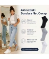 Kadın Kısa Konç Çorap 6lı | %80 Pamuklu Dikişsiz Burun, Nefes Alan, Siyah Gri Beyaz