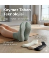 Kaymaz Tabanlı Yoga Pilates 8’li Çorap, Silikon Tabanlı Esnek Nefes Alan Ev ve Spor Çorabı