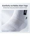 Kaydırmaz Spor Çorabı Beyaz | Nefes Alan, Bilek Destekli, Güçlü Tutuşlu Çorabı