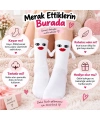Mıknatıslı Gelin Çorabı Kadın Beyaz El Ele Tutuşan Düğün Çeyiz Bohça Bekarlığa Veda Eğlenceli Çorap