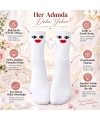 Mıknatıslı Gelin Çorabı Kadın Beyaz El Ele Tutuşan Düğün Çeyiz Bohça Bekarlığa Veda Eğlenceli Çorap