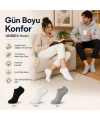 Unisex Dikişsiz Patik Çorap 12li | %85 Pamuklu Geri Dönüşüm İplikli, Nefes Alan Spor