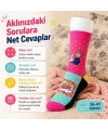 Best Mom Kadın Çorabı 36-40 Pamuklu Dikişsiz Burun Pop Art Desenli Renkli Soket Hediyelik Çorap