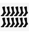 Erkek Siyah Kışlık Termal Havlu Çorap 12li | Dikişsiz Esnek, Sıcak Tutan, Güçlü Topuk Burun
