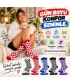 UNİSEX Çorap Dama Desenli Renkli 5li Set Kareli Uzun Soket Günlük Spor Eğlenceli Rahat Çorap Seti