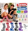 UNİSEX Çorap Dama Desenli Renkli 10lu Set Kareli Uzun Soket Günlük Spor Eğlenceli Rahat Çorap Seti
