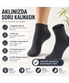 Erkek Bambu Patik Çorap 4lü 39-44 | Dikişsiz Burun Nefes Alan Yumuşak Çok Renkli