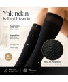 Kadın 4lü Set Anne Masaj Tabanlı Dizaltı Çorap 80 Denye Esnek Rahat Günlük Kullanım