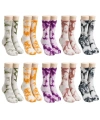 Unisex Batik Desenli Çorap 10lu Set Renkli Pamuklu Uzun Soket Dikişsiz Nefes Alan Günlük Spor Çorab