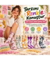 Unisex Batik Desenli Çorap 10lu Set Renkli Pamuklu Uzun Soket Dikişsiz Nefes Alan Günlük Spor Çorab