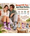 Unisex Batik Desenli Çorap 5li Set Renkli Pamuklu Uzun Soket Dikişsiz Nefes Alan Günlük Spor Çorabı