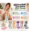 Unisex Batik Desenli Çorap 5li Set Renkli Pamuklu Uzun Soket Dikişsiz Nefes Alan Günlük Spor Çorabı