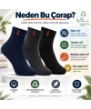 Erkek Çorap 6lı Dikişsiz Havlu | Orta Konç, Sıcak Tutan, Yumuşak ve Dayanıklı