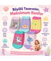 5’li Kız Çocuk Çorap Seti Deniz Kızı Unicorn Desenli Pamuklu Rahat Burunlu Renkli