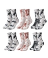 Unisex Batik Desenli Çorap 6lı Set Pamuklu Uzun Soket Günlük Spor Nefes Alan Dikişsiz