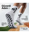 Erkek Kaydırmaz Futbol Basketbol Tenis Spor Çorap | Beyaz Kaymaz Tabanlı Dikişsiz Parfümlü