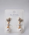 Xuping Vip zirkon taşlı İncili küpe