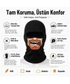 Unisex Sakallı Puro Baskılı Balaklava 1 Adet Tek Beden Viskoz Kask İçi Outdoor Maske