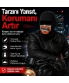 Unisex Sakallı Puro Baskılı Balaklava 1 Adet Tek Beden Viskoz Kask İçi Outdoor Maske