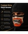 Unisex Sakallı Puro Baskılı Balaklava 1 Adet Tek Beden Viskoz Kask İçi Outdoor Maske