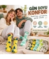 Unisex Batik Desenli Çorap 10lu Set Pamuklu Renkli Uzun Soket Dikişsiz Nefes Alan Günlük Spor Çorab