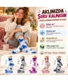 Unisex Batik Desenli Çorap 5li Set Pamuklu Renkli Uzun Soket Dikişsiz Nefes Alan Günlük Spor Çorabı