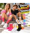 Unisex Alev Desenli Çorap 3lü Set Pamuklu Uzun Soket Dikişsiz Nefes Alan Günlük Spor Çorabı Yumuşak