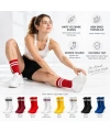 Unisex Renkli Çorap Çizgili 16lı Set Uzun Soket Günlük Spor Kolej Stil Rahat Kadın Erkek Çorabı
