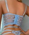 Mavi Dantelli Jartiyer Fantezi Seksi Büstiyer Takımı - SSSSSS2888-2311