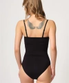 Siyah Göğsü Açık Agraflı Body Korse - SSSSSS6307-9336