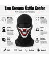Unisex Palyaço Baskılı Balaklava Maske 1 Adet Tek Beden Viskoz Kask İçi Outdoor Motosiklet Maskesi