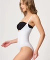 Beyaz Göğsü Açık Agraflı Body Korse - SSSSSS7551-3792