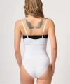 Beyaz Göğsü Açık Agraflı Body Korse - SSSSSS7551-3792