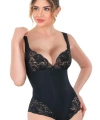 Siyah Dantelli Agraflı Body Korse - SSSSSS8922-2083