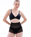 Siyah Lazer Kesim Tül Toparlayıcı Slip Hayalet Külot Korse - SSSSSS3679-3222
