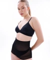 Siyah Lazer Kesim Tül Toparlayıcı Slip Hayalet Külot Korse - SSSSSS3679-3222