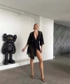 Şık Tasarım Siyah Dantel İşlemeli Body Suit ve Tül Gecelik Takımı - SSSSSS8194-9758