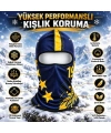 Taraftar Maskesi Kışlık Unisex Termal Balaklava Boyunluk Nefes Alabilen Rüzgara Dayanıklı