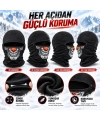 Unisex Şık Palyaço Desenli Balaklava Kışlık Tam Yüz Maske Termal Nefes Alan Esnek Kask Altı Boyunluk