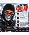 Unisex Şık Palyaço Desenli Balaklava Kışlık Tam Yüz Maske Termal Nefes Alan Esnek Kask Altı Boyunluk